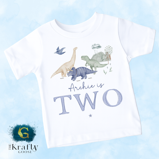 Dinosaur Birthday - Vest, Romper, Bib, T-Shirt or Sweatshirt