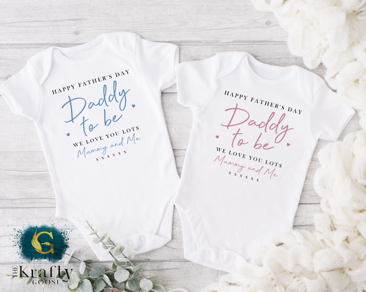 Daddy to Be Father's Day Gift - Blue, Pink or Green Design
