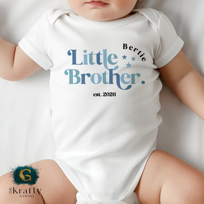 Little Brother - Sleepsuit Romper - Vest - Bib