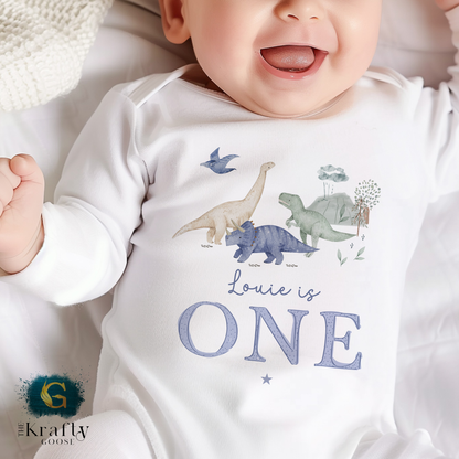 Dinosaur Birthday - Vest, Romper, Bib, T-Shirt or Sweatshirt