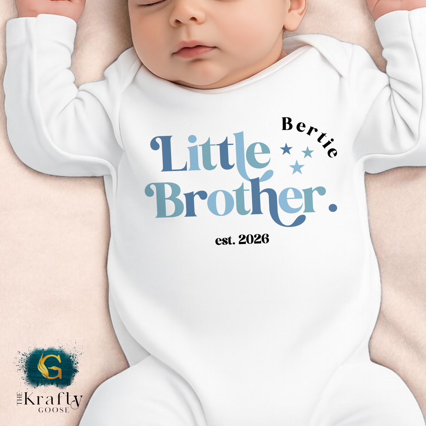 Little Brother - Sleepsuit Romper - Vest - Bib