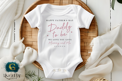 Daddy to Be Father's Day Gift - Blue, Pink or Green Design