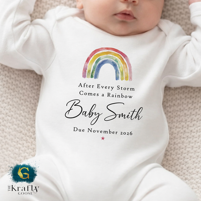 After Every Storm Comes a Rainbow Baby Outfit