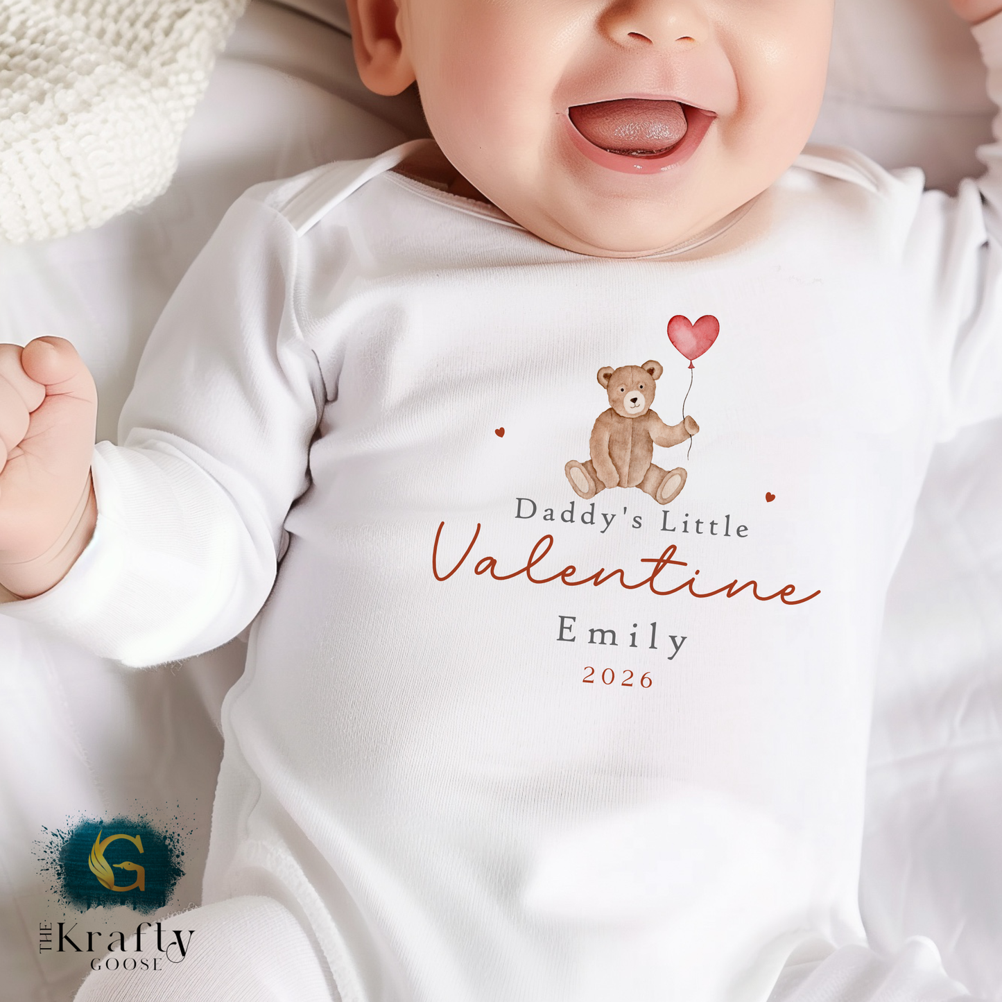 Little Valentine - Bear and Balloon Design