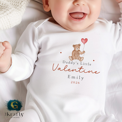Little Valentine - Bear and Balloon Design