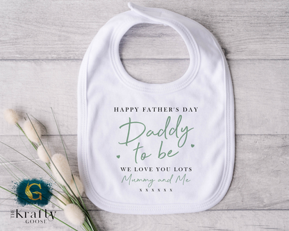 Daddy to Be Father's Day Gift - Blue, Pink or Green Design