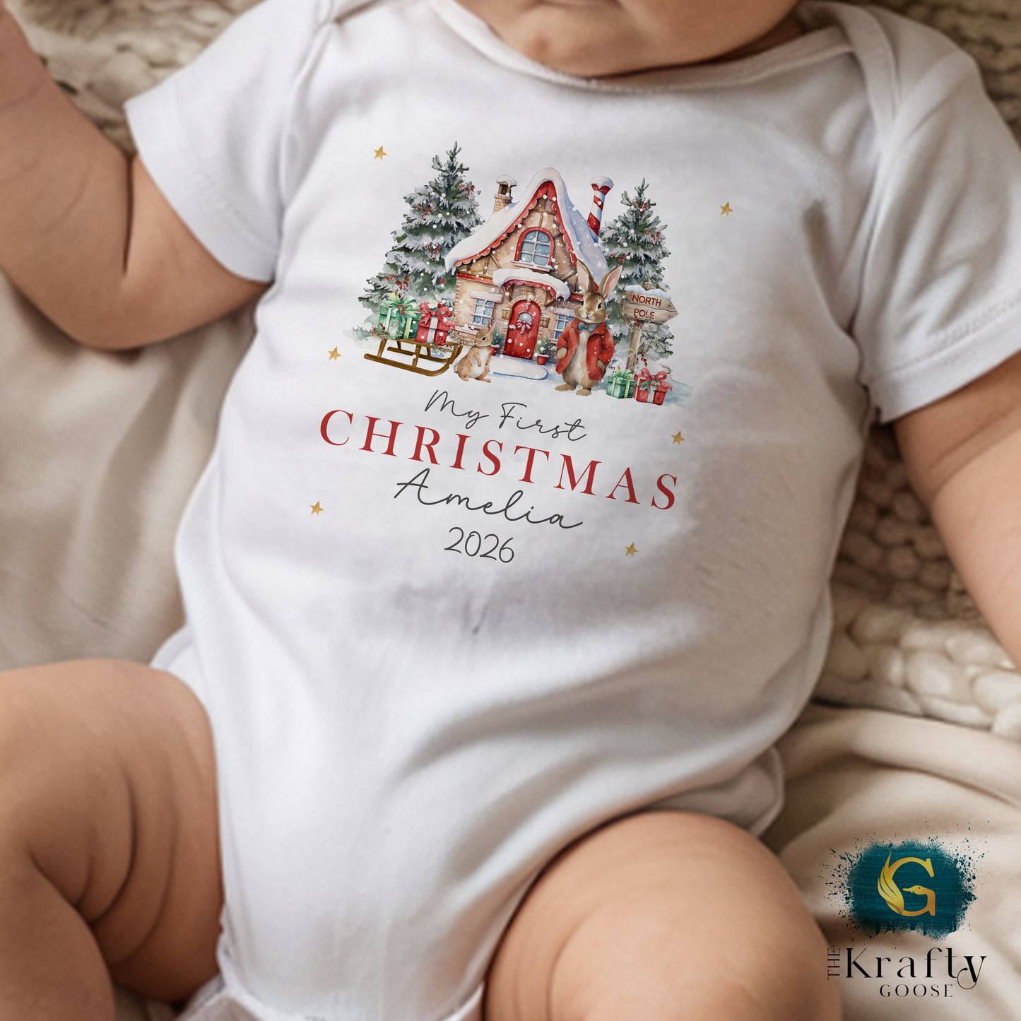 Christmas Bunny Design - My First Christmas