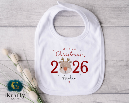 My First Christmas - 2026 Reindeer Design
