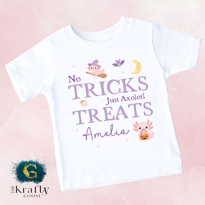 Halloween Axolotl - First Halloween or No Tricks Design