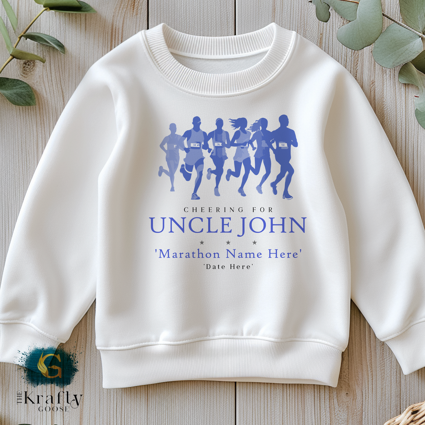 Marathon Supporters - Blue Design - Sleepsuit Romper - T-Shirt - Vest - Sweater