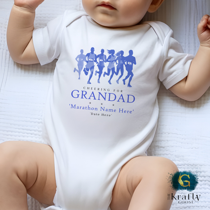 Marathon Supporters - Blue Design - Sleepsuit Romper - T-Shirt - Vest - Sweater