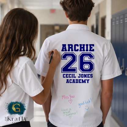 Football Varsity Style Leavers Shirt - Class of 2026 Leaver