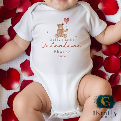 Little Valentine - Bear and Balloon Design