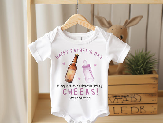 Father's Day Drinking Buddy - Pink Design