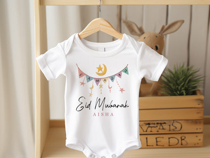 Personalised Eid Mubarak Ramadan Baby Outfit