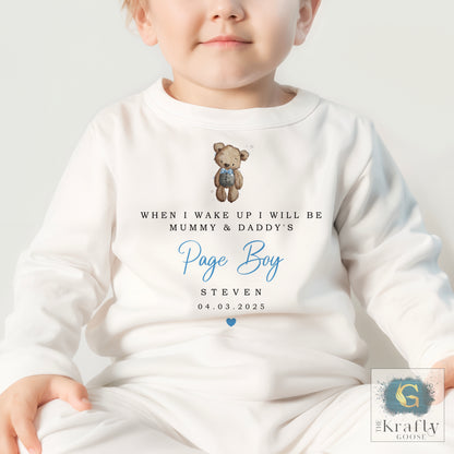 Personalised Page Boy Pyjamas - Bear Design