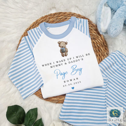 Personalised Page Boy Pyjamas - Bear Design