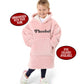 Children's Oversized Fleece Hoodie Blanket