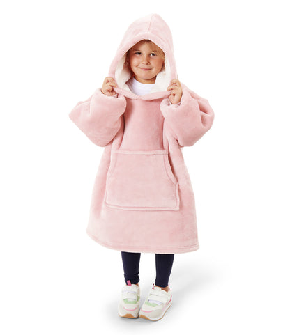 Children's Oversized Fleece Hoodie Blanket