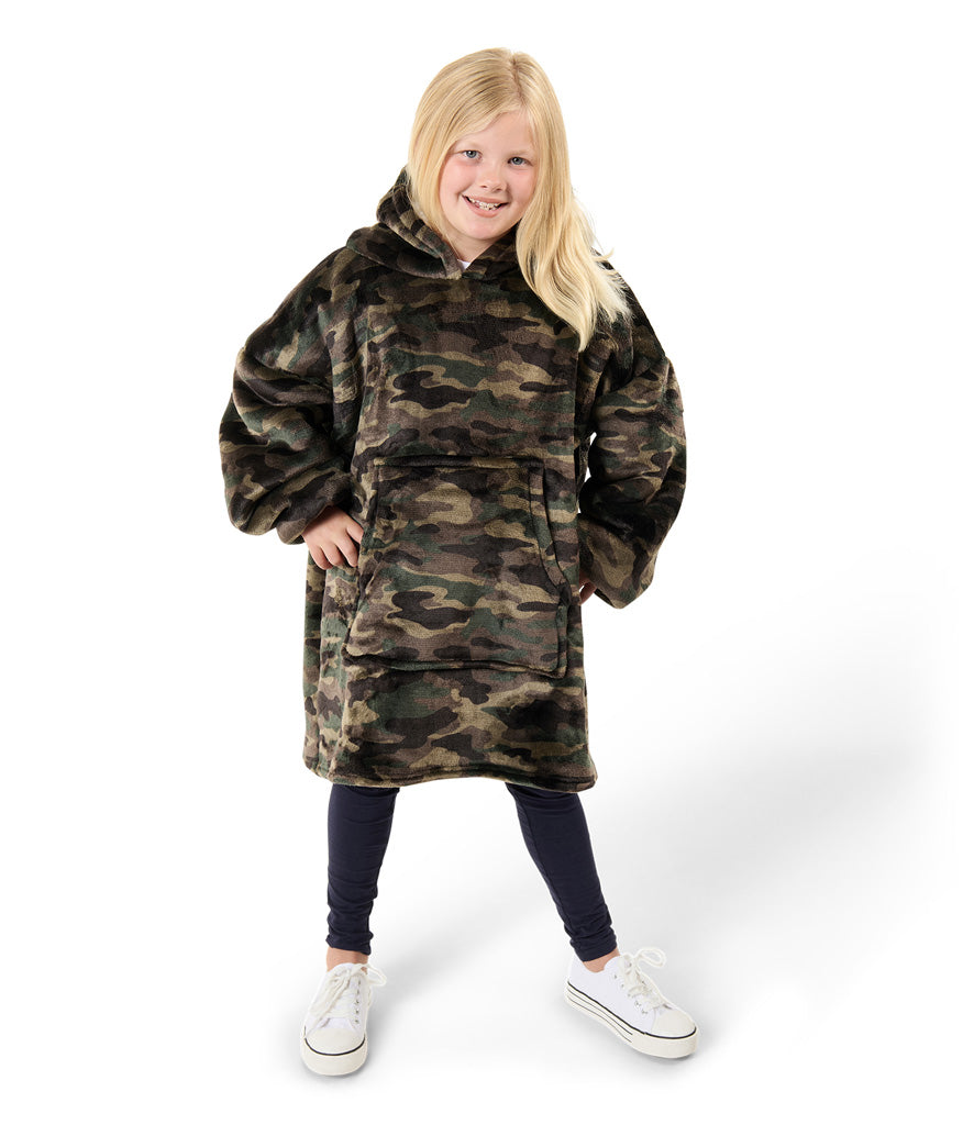 Children's Oversized Fleece Hoodie Blanket