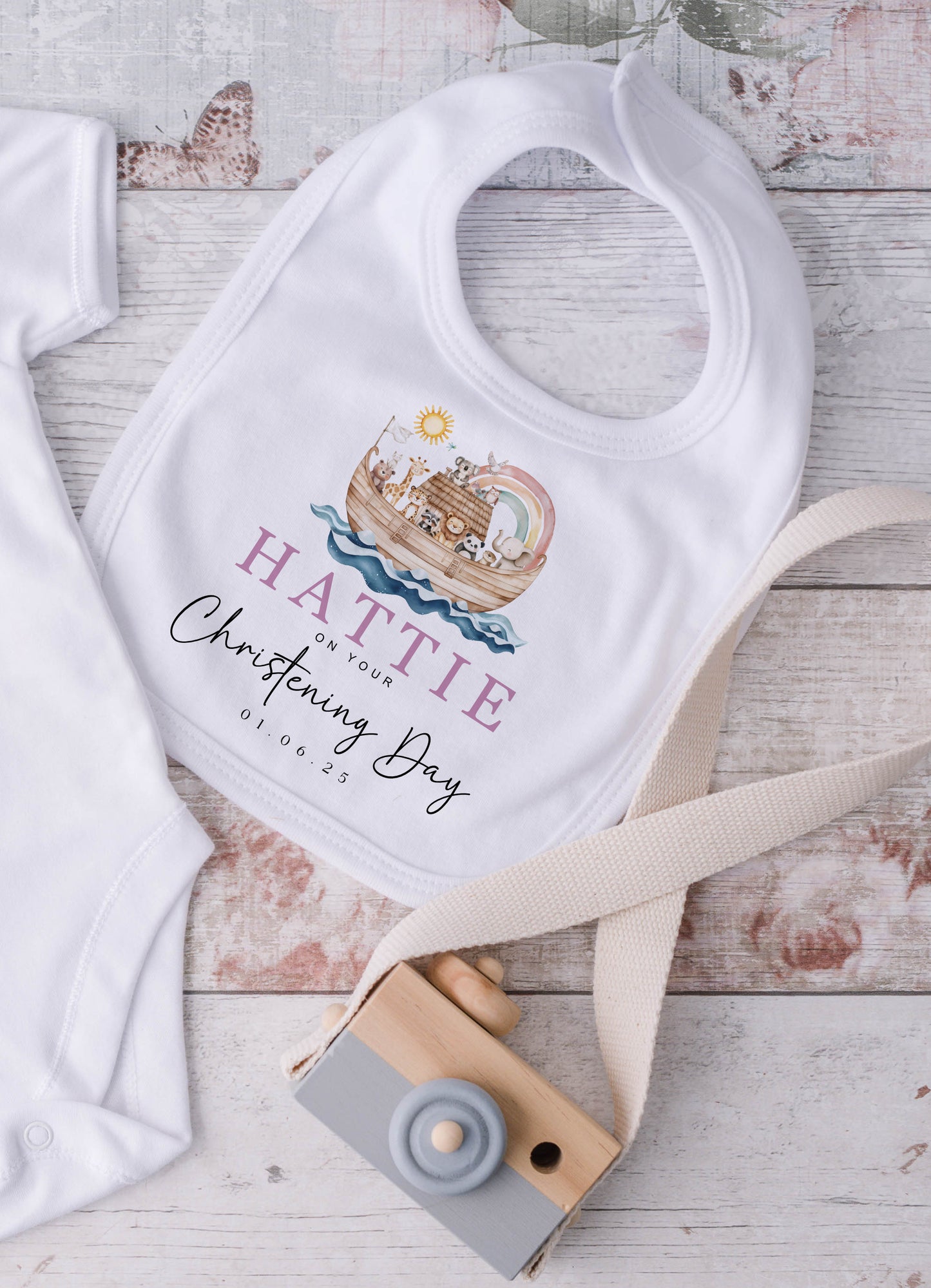 Noah's Ark Christening Day Outfit - Blue or Pink