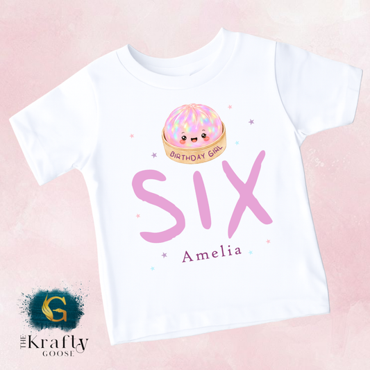 Dumpling Birthday - Pink Design - T-Shirt or Sweatshirt