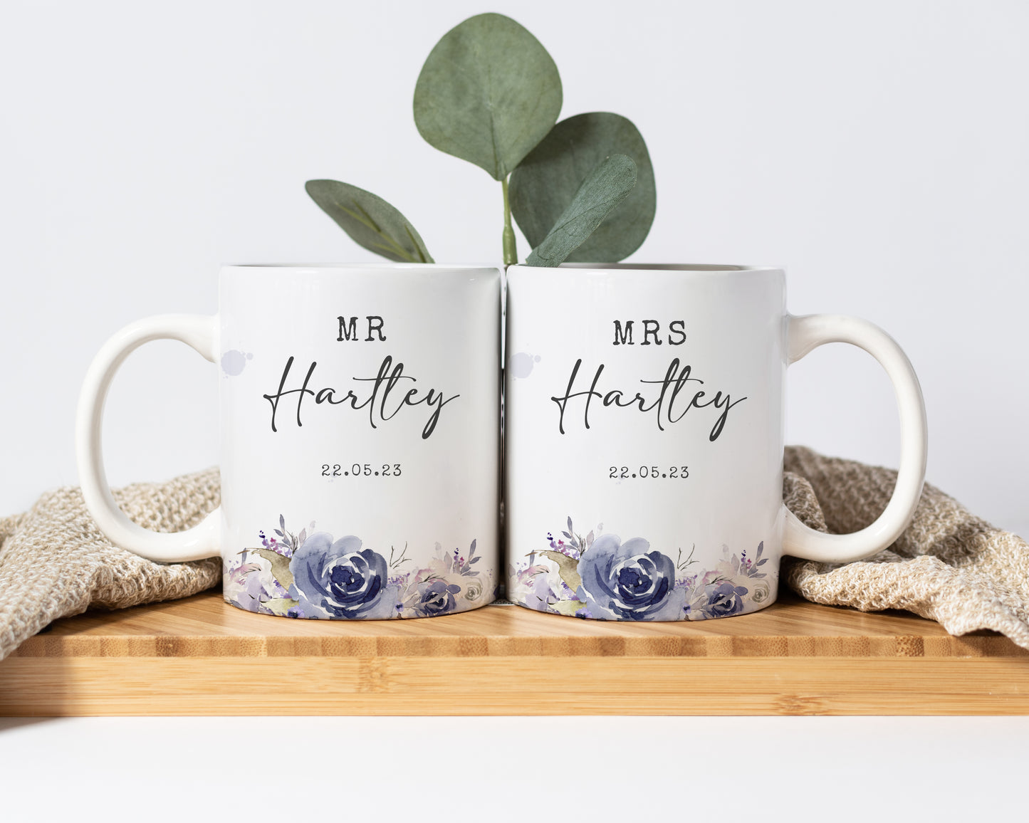 Matching Mugs - Purple Floral Theme