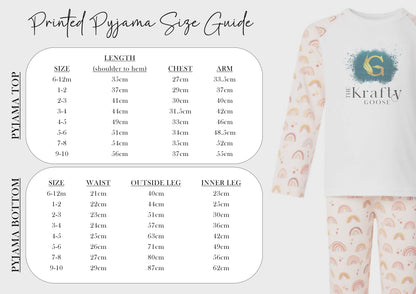 Personalised Birthday Pyjamas - Woodland Animals Design