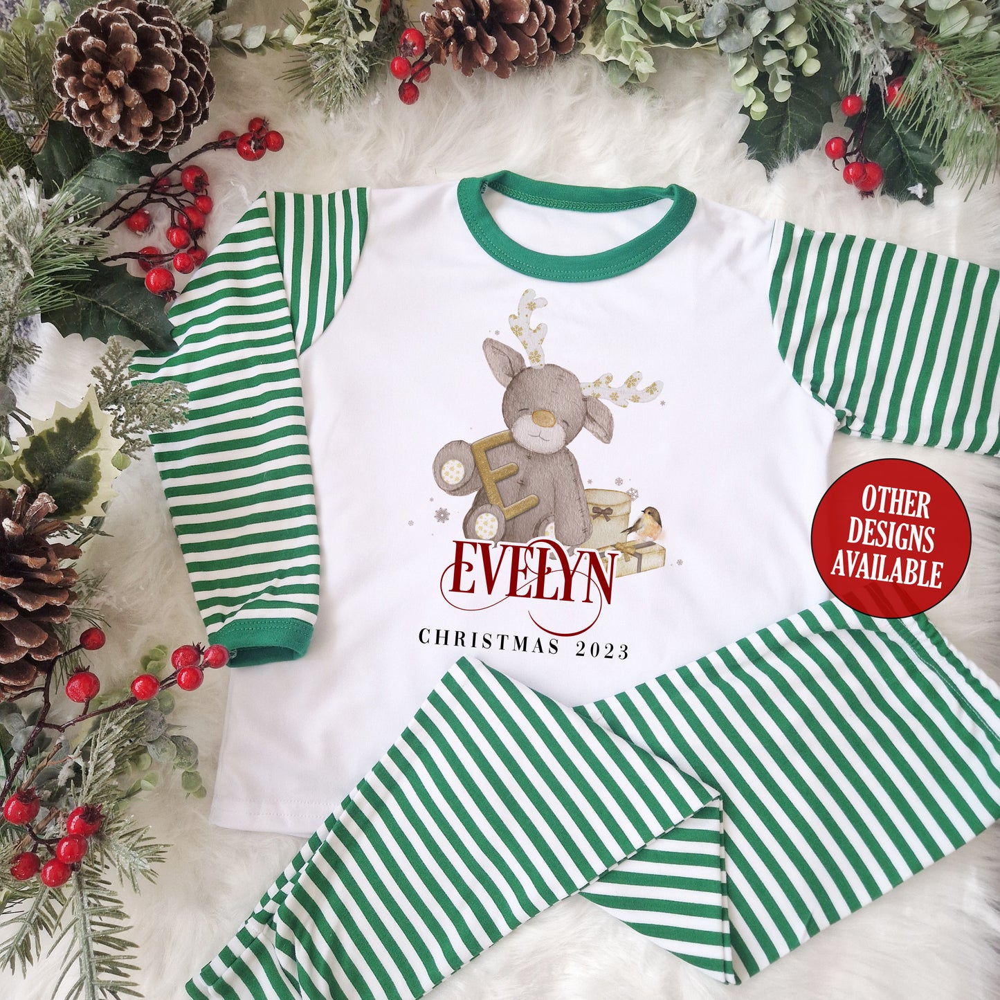 Cute Reindeer Christmas Pyjamas