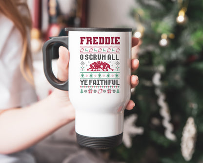 Rugby Scrum Christmas Mug