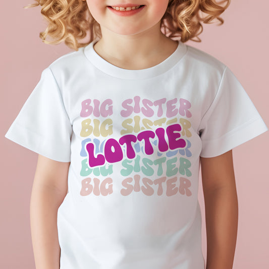 Big Sister - Retro Wavy Design