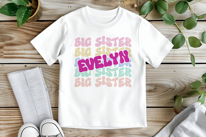 Big Sister - Retro Wavy Design