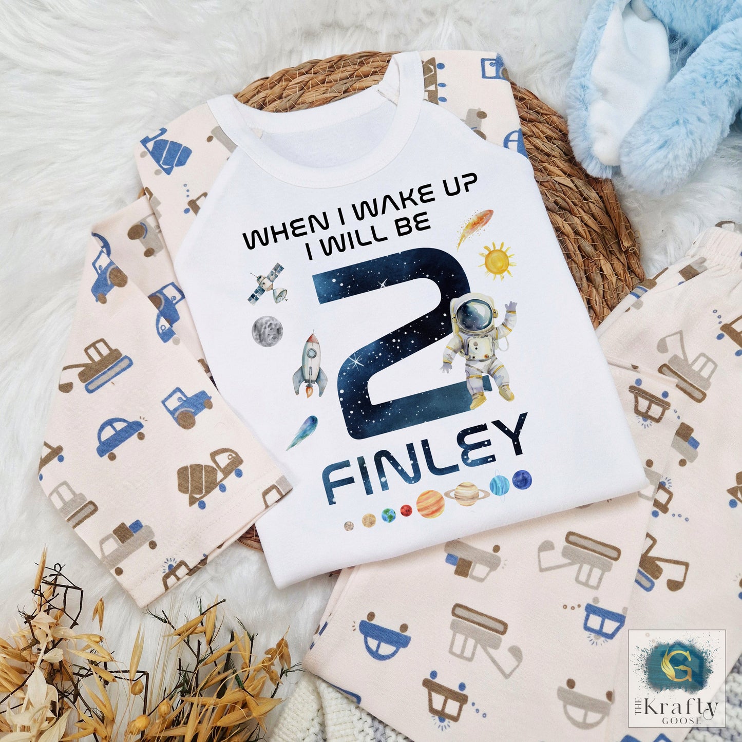 Personalised Birthday Pyjamas - Space Design