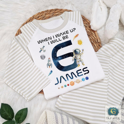 Personalised Birthday Pyjamas - Space Design