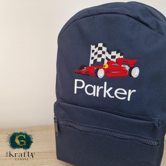 Race Car Backpack