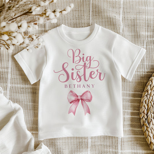 Big Sister - Pink Bow Design