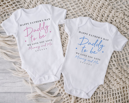Daddy to Be Father's Day Gift - Blue, Pink or Green Design