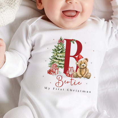 Cute Teddy Bear Alphabet - First Christmas