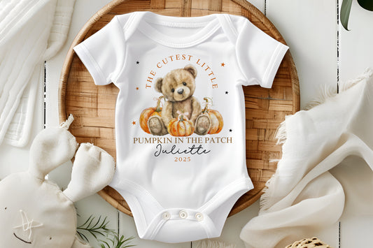 Cutest Pumpkin in the Patch - Teddy Bear Design