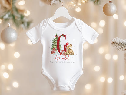 Cute Teddy Bear Alphabet - First Christmas