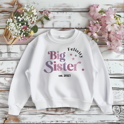 Big Sister, est. Design - T-Shirt or Sweatshirt