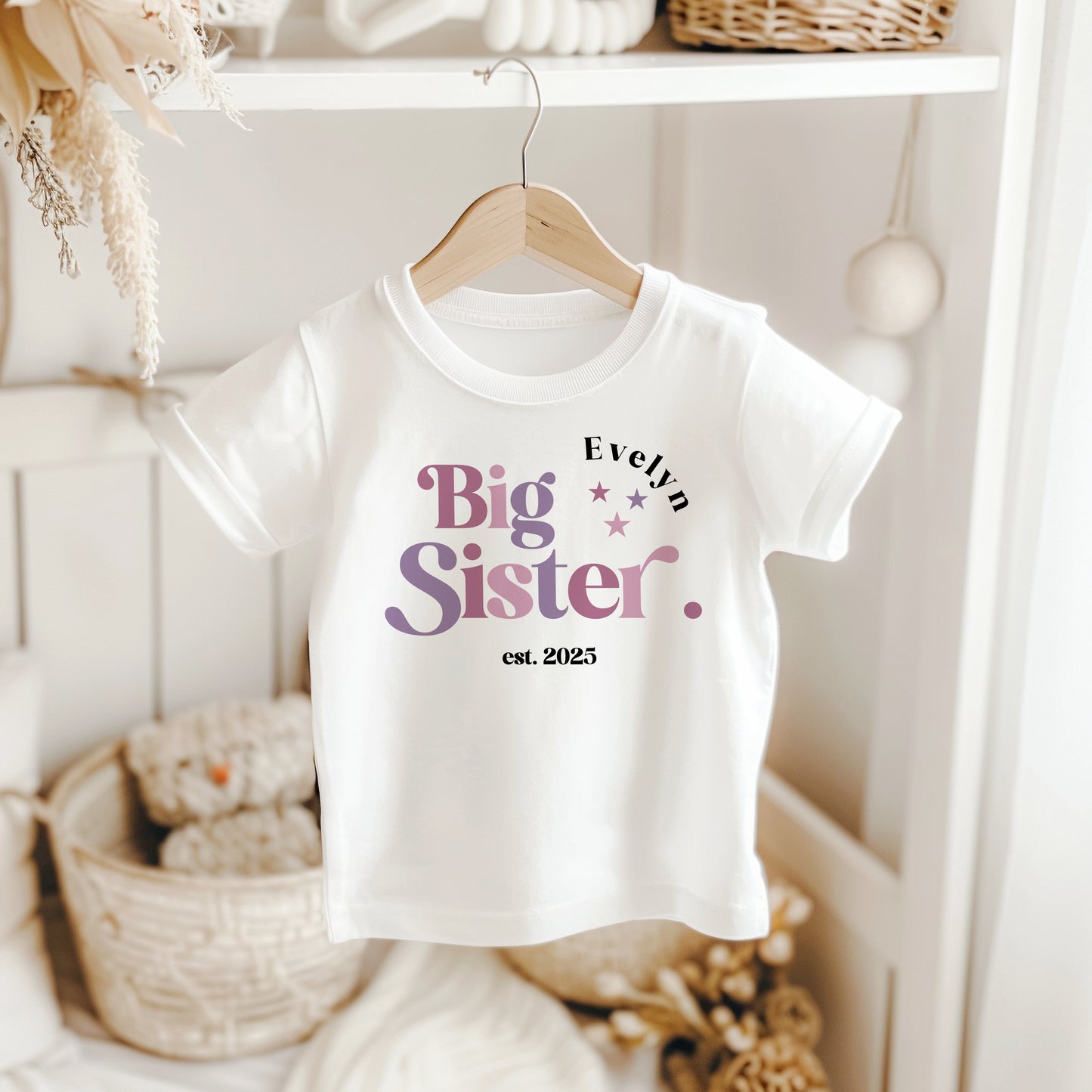 Big Sister, est. Design - T-Shirt or Sweatshirt