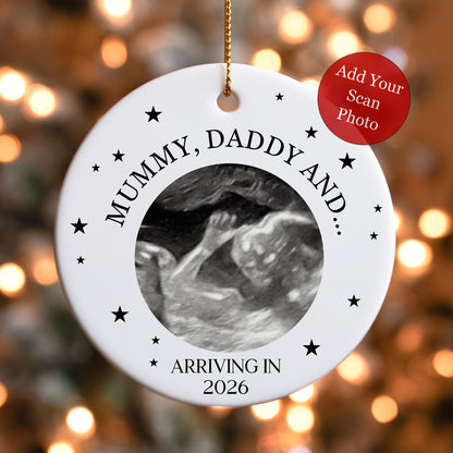 Baby Scan Ultrasound Ceramic Ornament