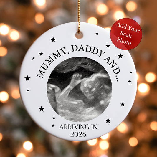 Baby Scan Ultrasound Ceramic Ornament