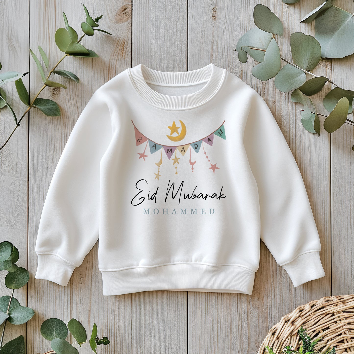 Personalised Eid Mubarak Ramadan T-Shirt or Sweatshirt