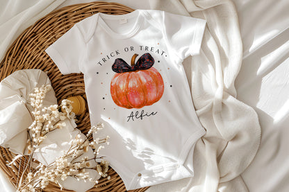 Orange Pumpkin Baby Outfit