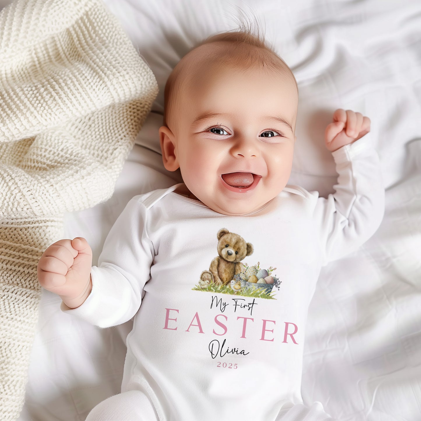 My First Easter Gift Set Bundle - Pink Bear Design