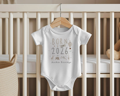 Born in 2026 - Safari Jungle Animals Design