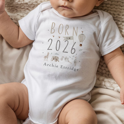 Born in 2026 - Safari Jungle Animals Design