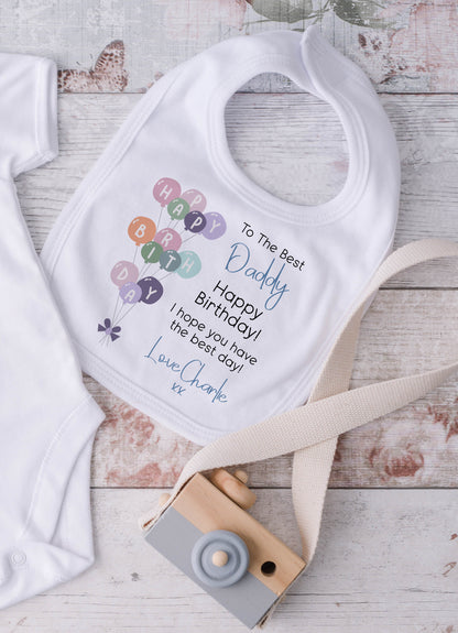 Happy Birthday Daddy - Blue or Pink Wording